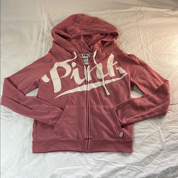 Victoria's Secret Pink Full Zip-Up Hoodie - Picture 1 of 7